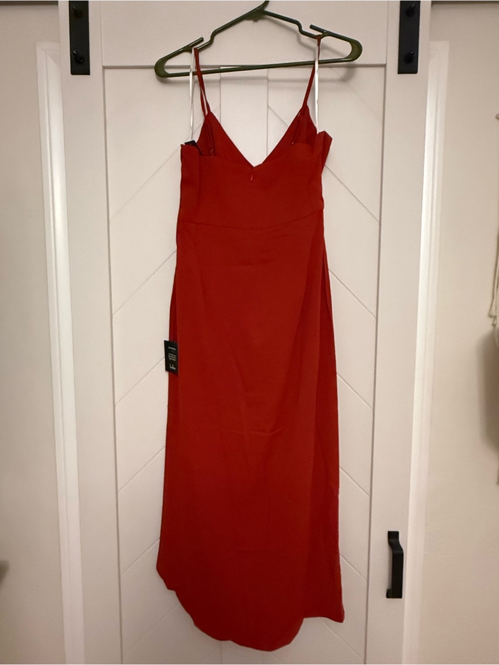 Lulu's Red Spaghetti-Strap Maxi Dress